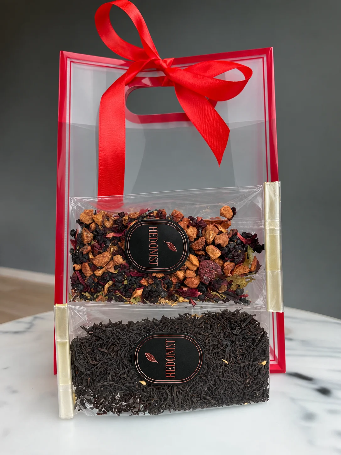 Hedonist September set: two teas in gift packaging